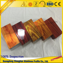 Customized Aluminium Extrusion Profile Electrophoresis 3D Wood Grain for Tube Profile